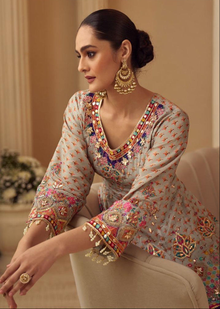 Royal Crepe Silk Handwork Suit Collection