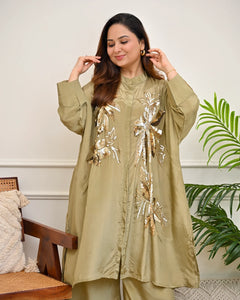 Kashvi Olive Embellished Co-ord Set
