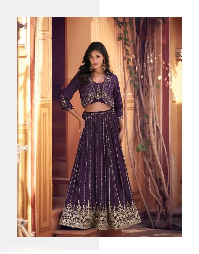 Premium Chinnon Silk Western Set