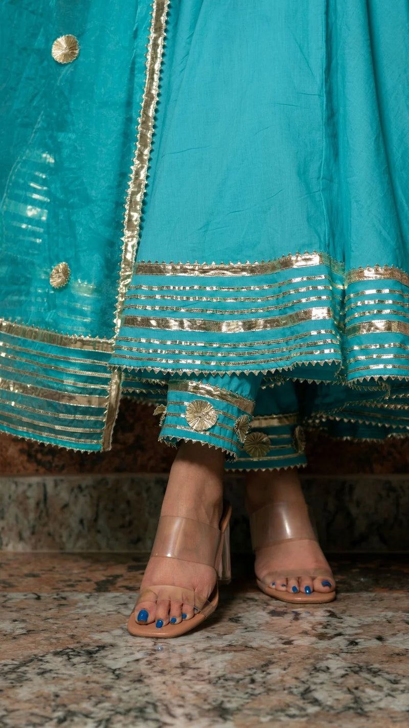 Embroidered Anarkali dress
