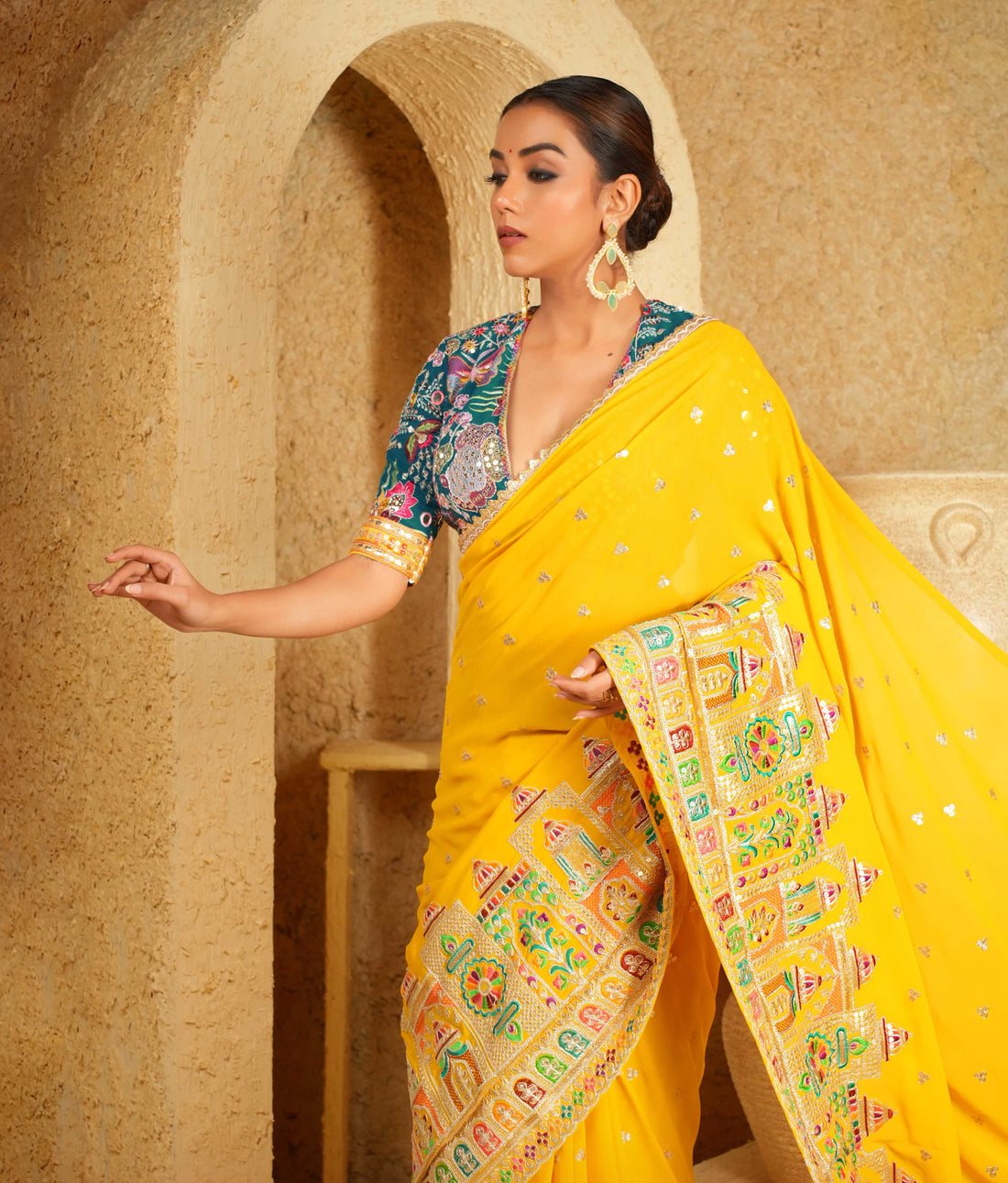 Lightweight georgette saree