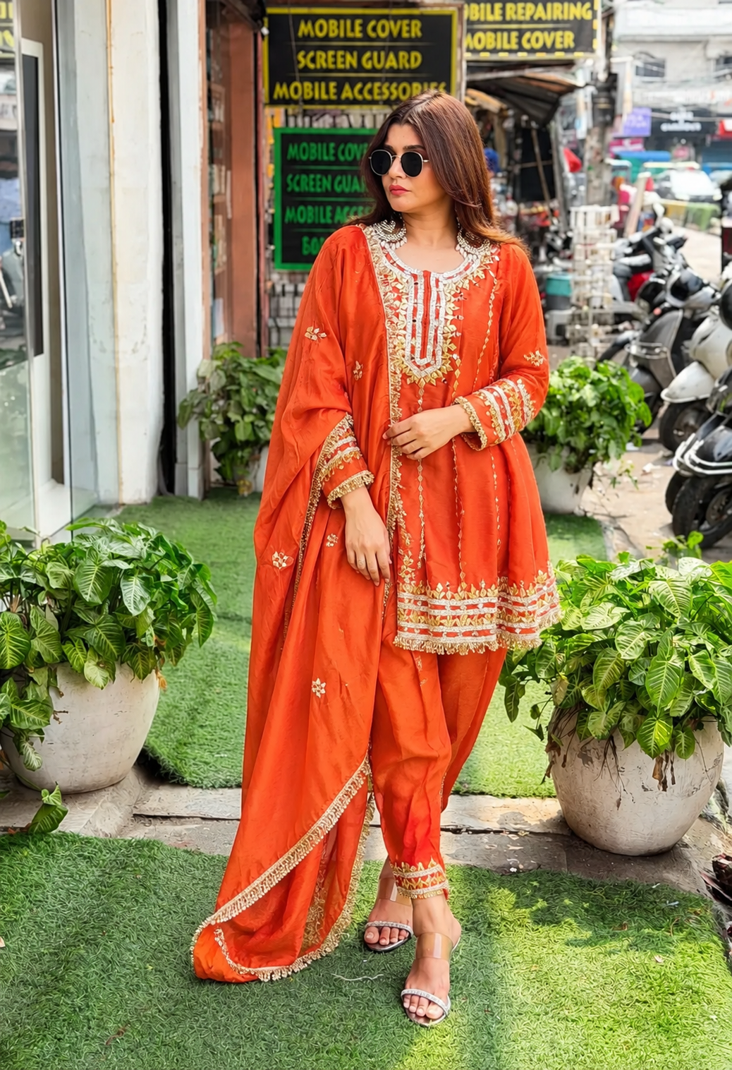Bebo Anarkali with Gotta Work & Tulip Pants