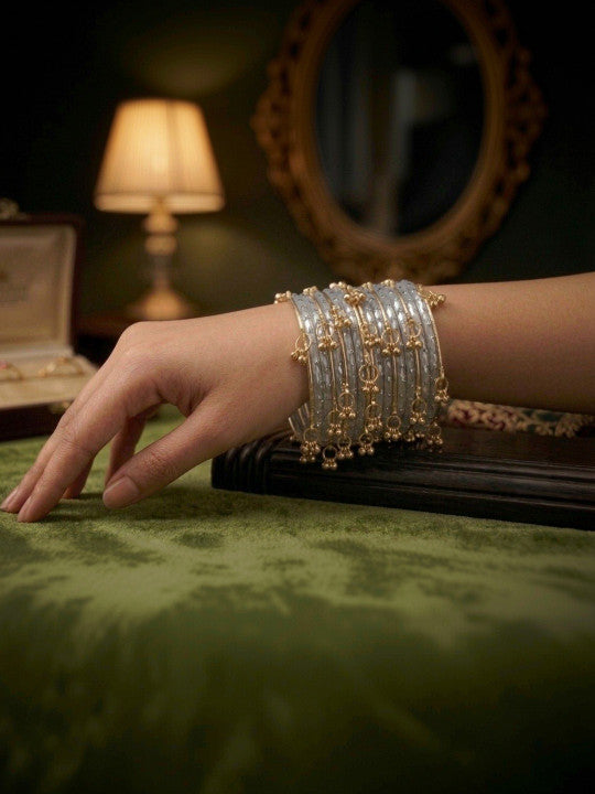 Rani Gulabo Ghungroo Bangle Set