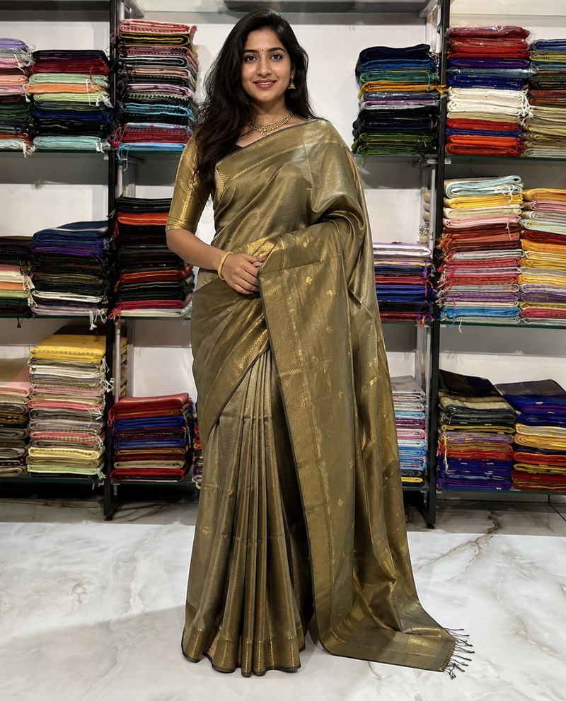 NAYANTARA PURE DIYA BUTTI MAHESHWARI SAREE