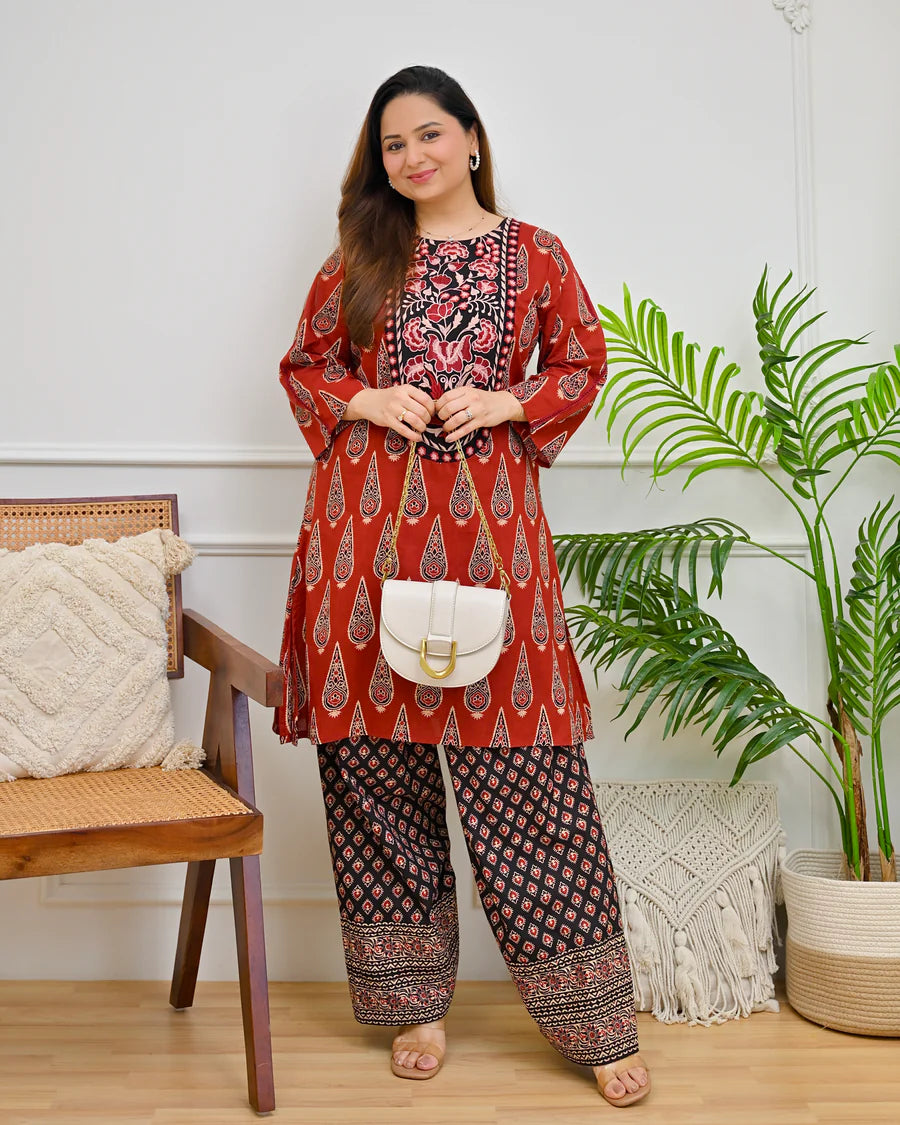 Noor Ajrak Farshi Kurta Set
