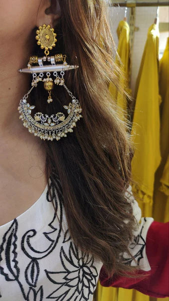 White Red Soft Rayon Embroidered Kurta Pant Set