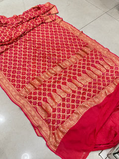 Traditional Bandhej Saree