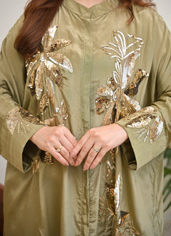 Kashvi Olive Embellished Co-ord Set