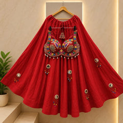 Mrunalini Rajwadi Mirror Lehenga Set