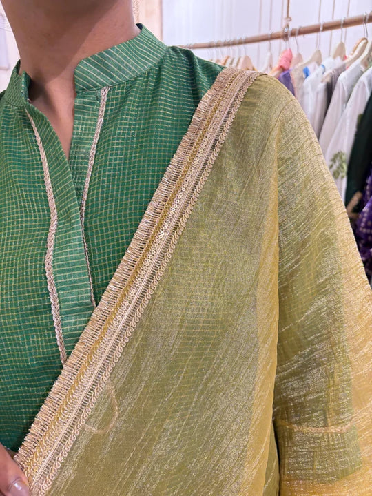 Sage Sunehri Nazrana Suit Set