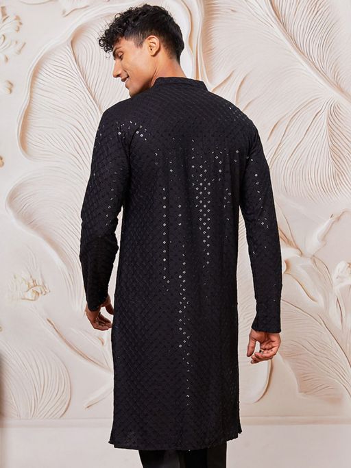 Darsh Black Festive Kurta