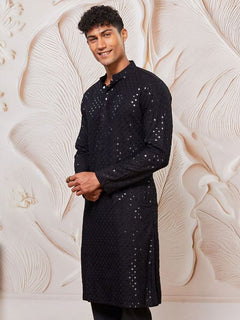Darsh Black Festive Kurta