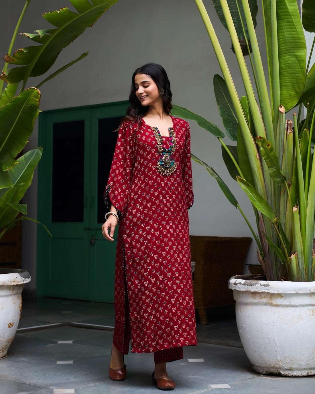 Ajrakh Riwaayat Kurta Set