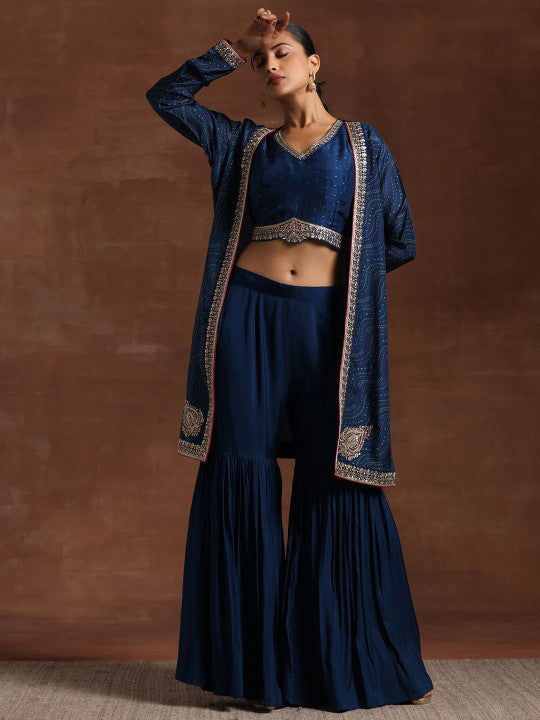 Kesari Mahal Jacket Sharara Set