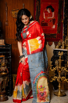 Devi Shakti Batik Pure Mulberry Silk Saree