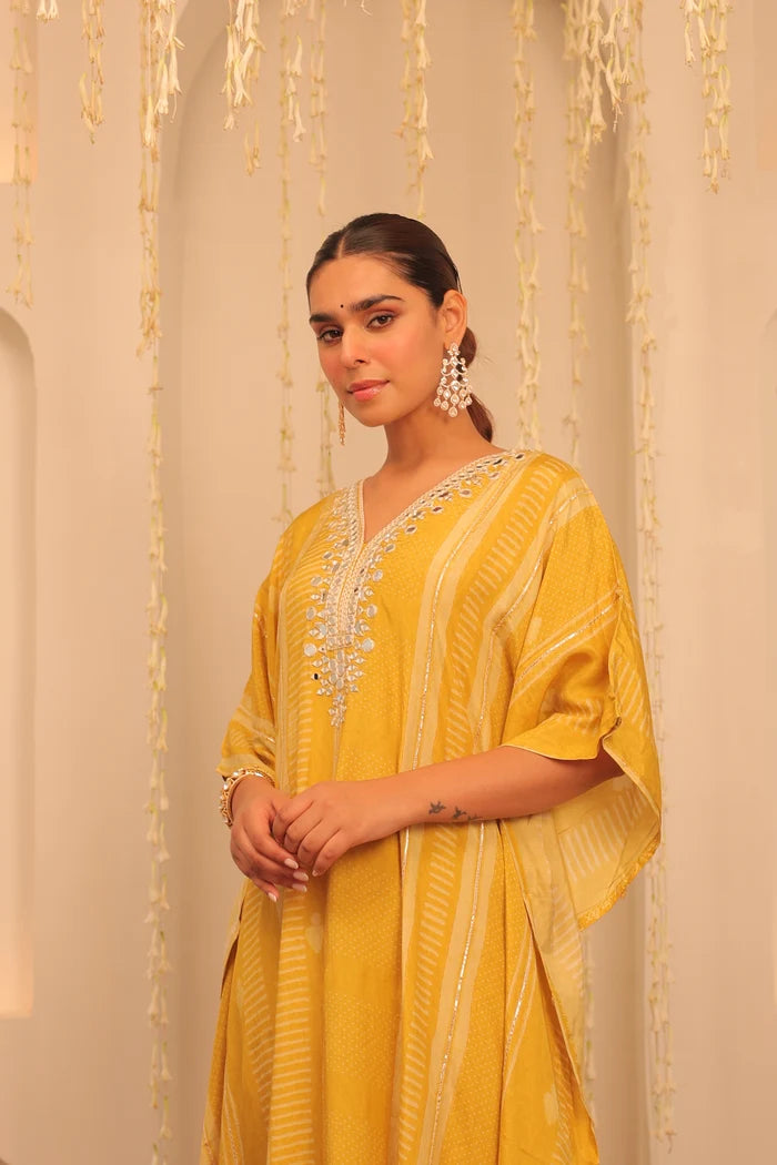 Sunshine Noor Embroidered Kaftan Set