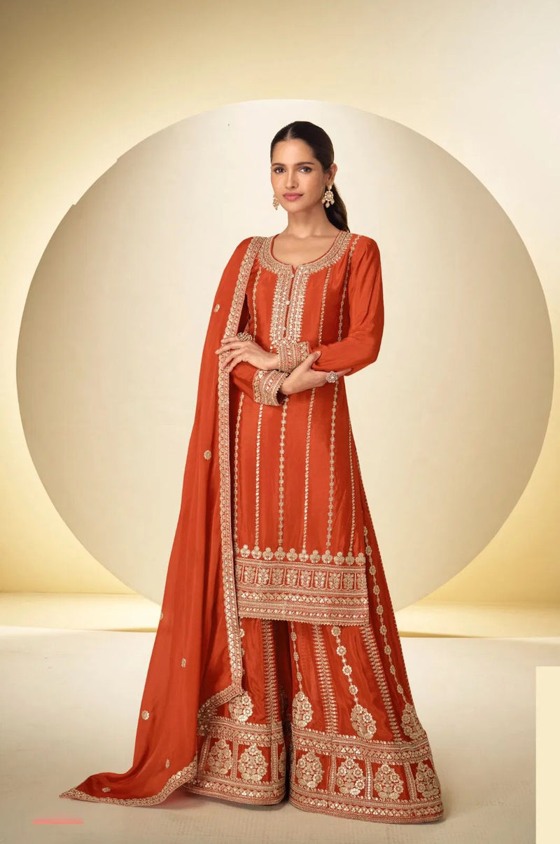 Gulkayra Rinaaya Chinon Embroidery Salwar Kameez Collection