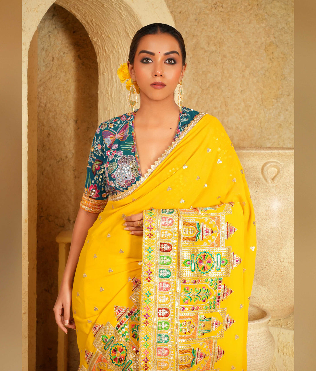 Festive saree for celebrations