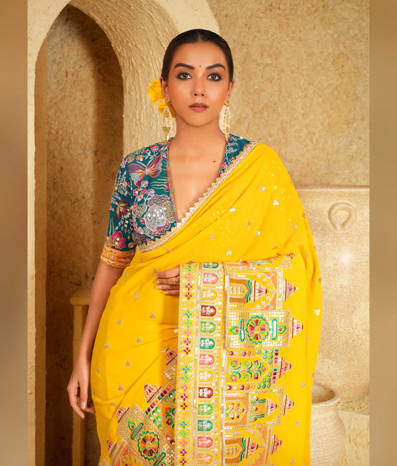 Festive saree for celebrations