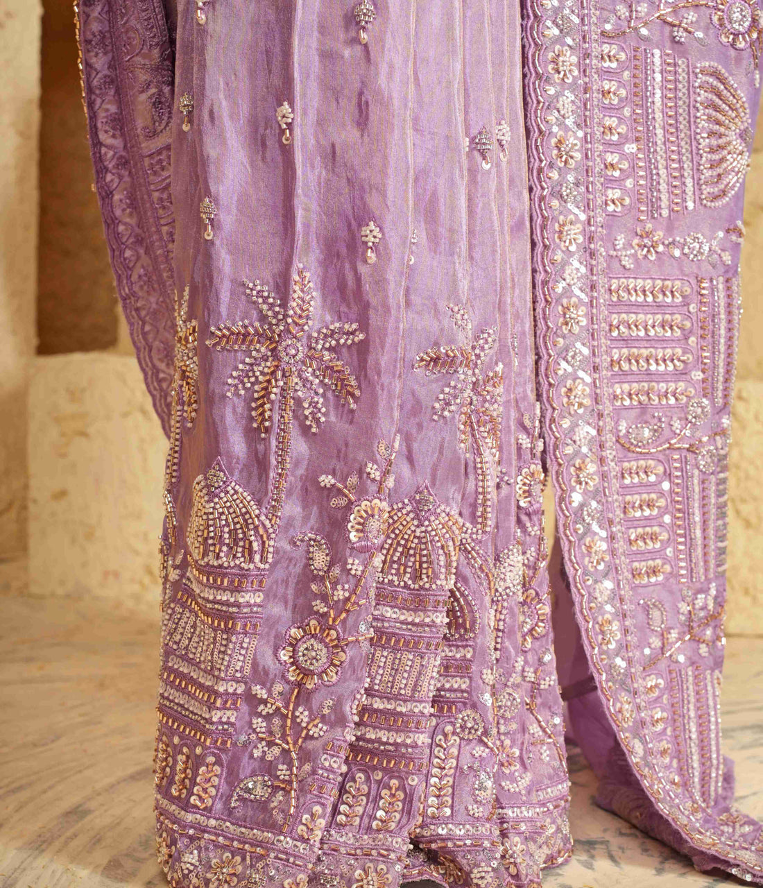 Purple saree