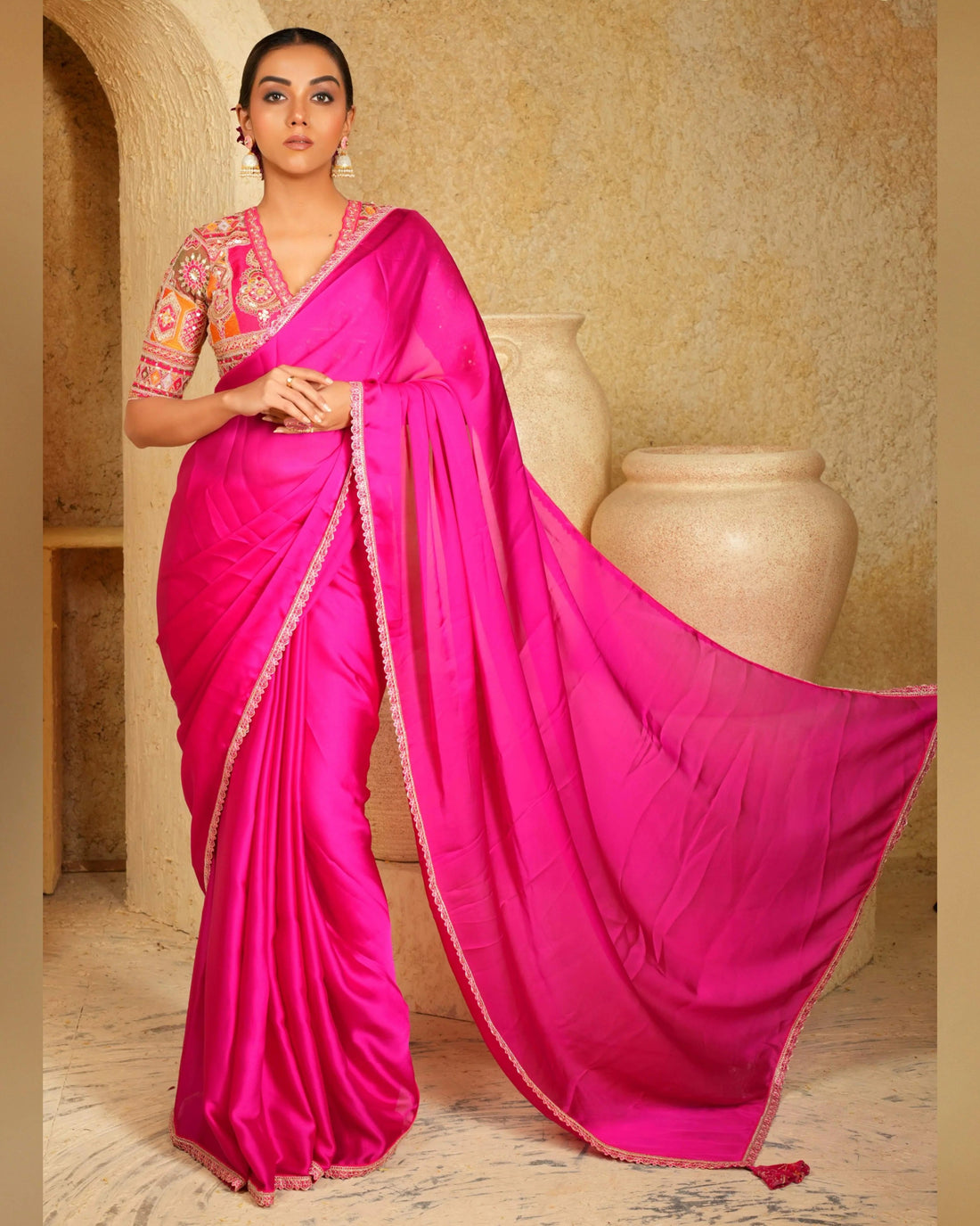 Dry clean saree and blouse
