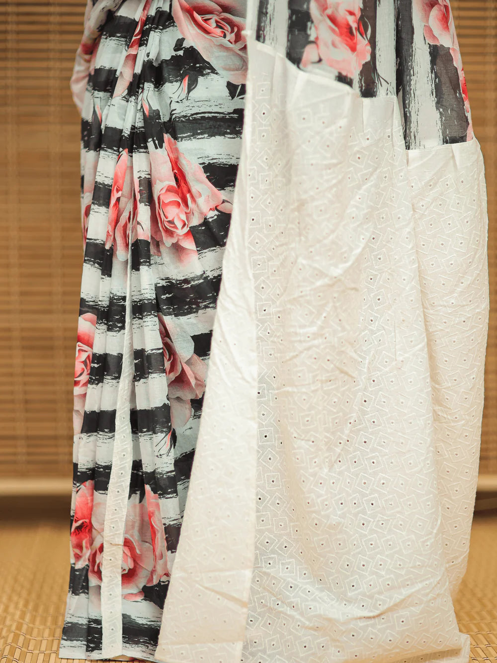 Roseate Pure Mul Cotton Saree