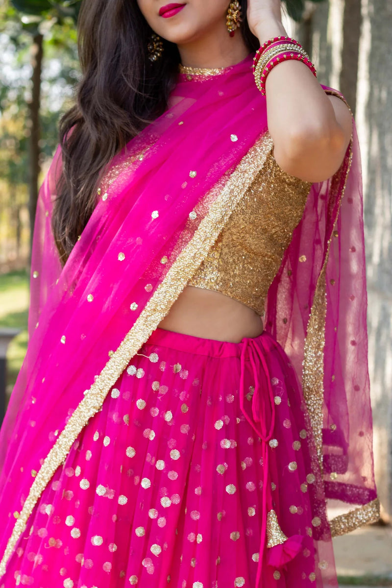 Rani Pink Lehenga- By Reet Lifestyle