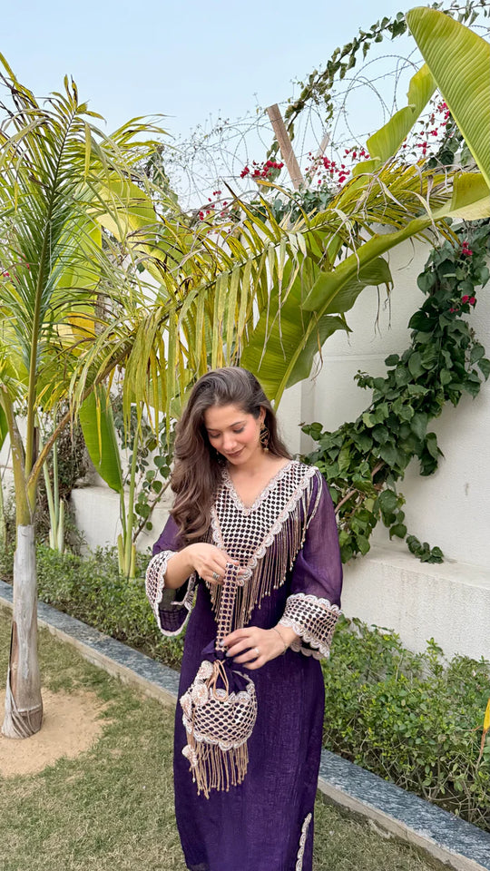 Zarina Fringe Luxe Kaftan – By Reet Lifestyle