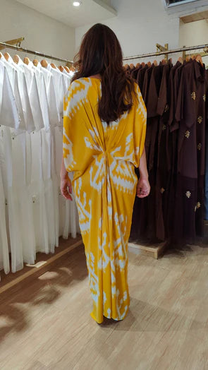 Ikat Kaftan Dress
