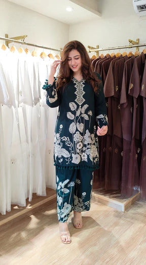 Amara Purple Floral Co-ord Set