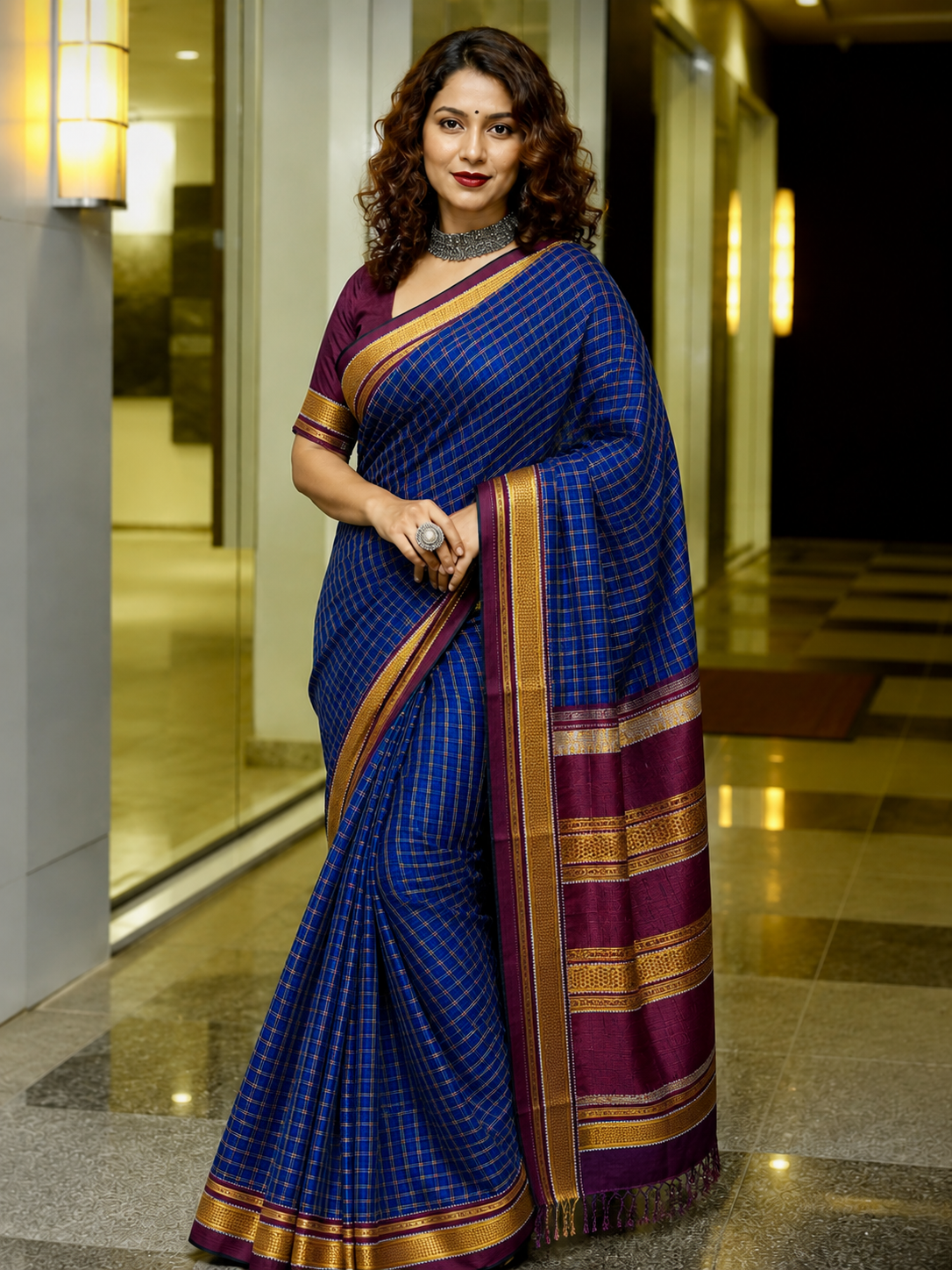 Marathmoli Parampara Traditional khun Saree
