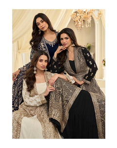 Heavy Simar Silk Embroidered Sharara set