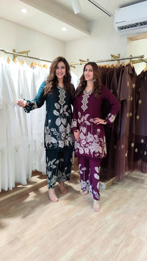 Amara Purple Floral Co-ord Set