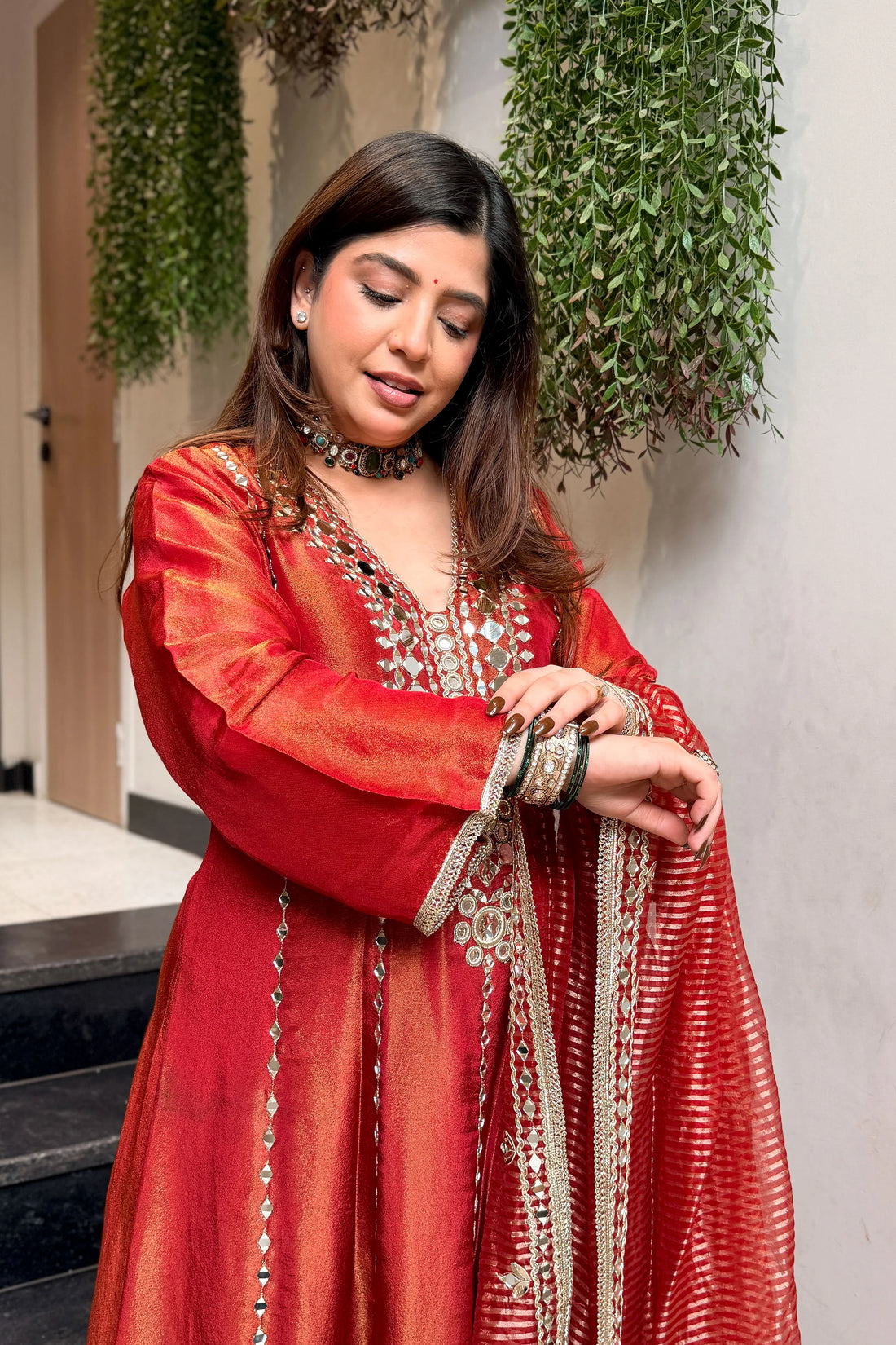 Sunehri Gulnaar Festive Anarkali Set