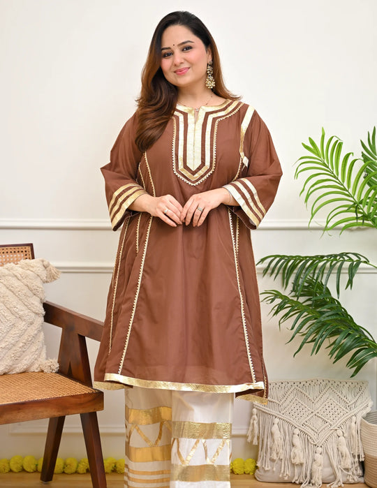 Zariya Aqua Festive A-Line Kurta Set
