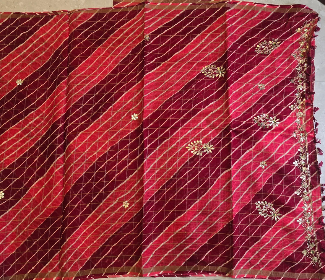 Rangrez Banarasi Doria Gotapatti Saree