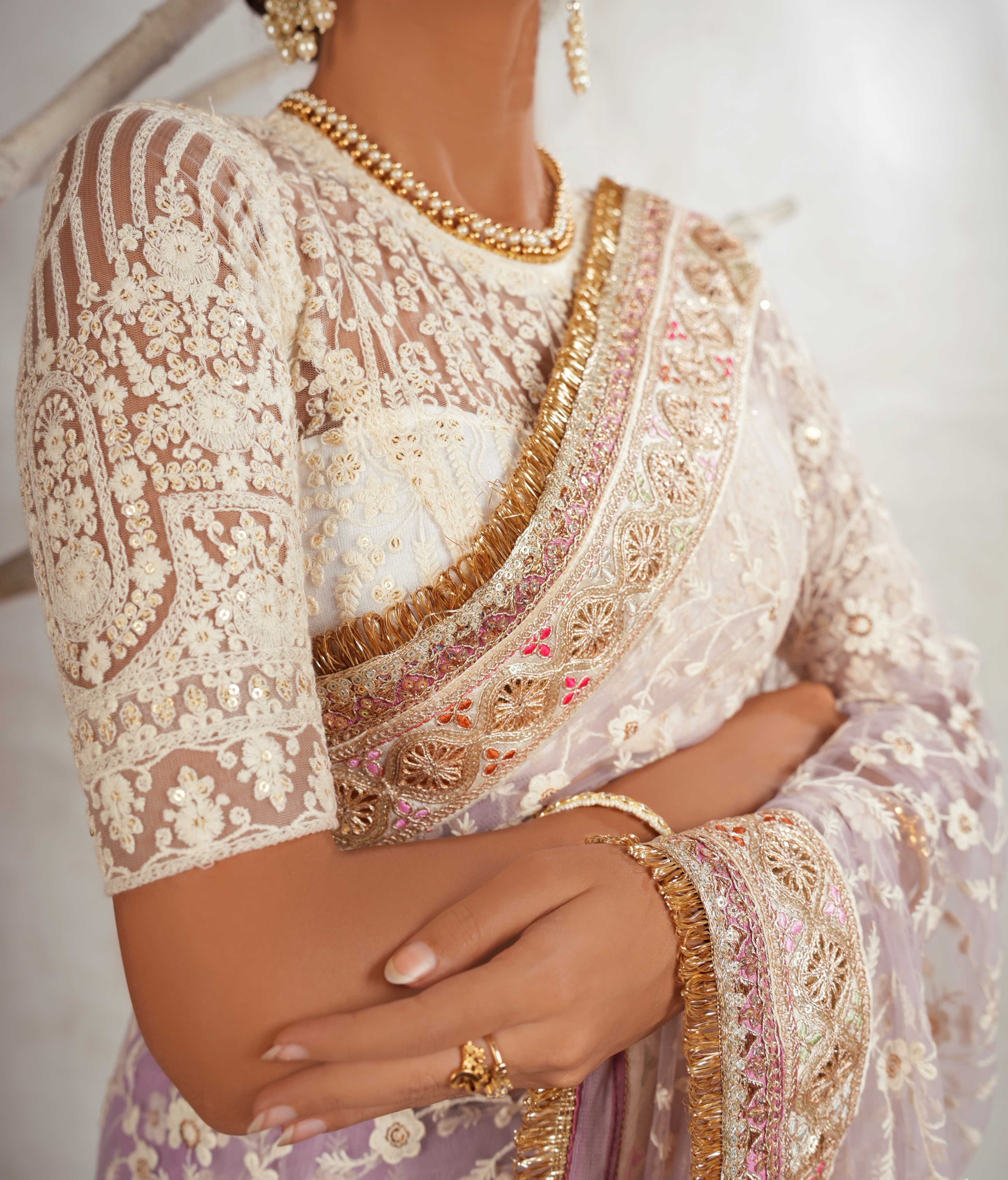 Lightweight net blouse