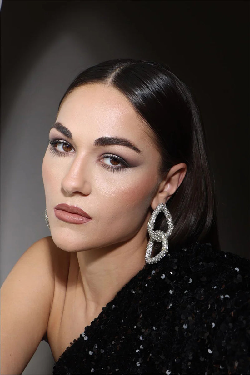 Silver Chain Link Earrings