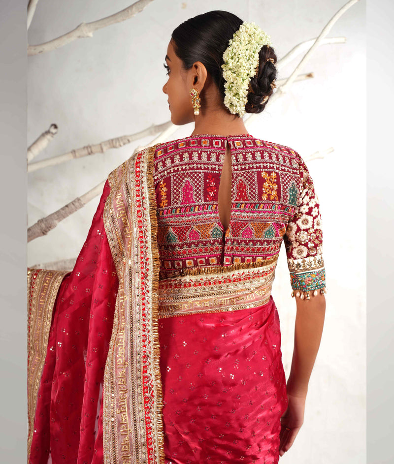 Lightweight organza saree