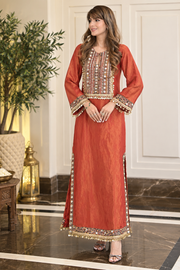 Long Kaftan Gold Set