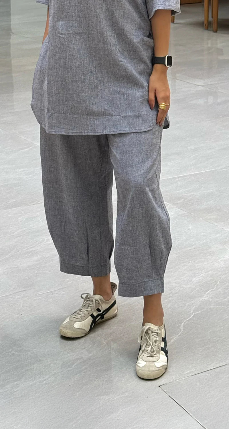 Relaxed Fit Off-White Set