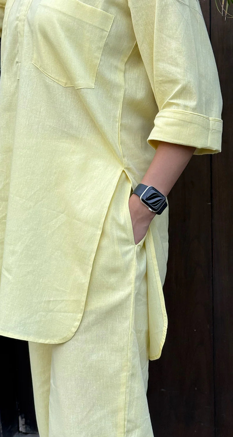 Relaxed Fit Off-White Set