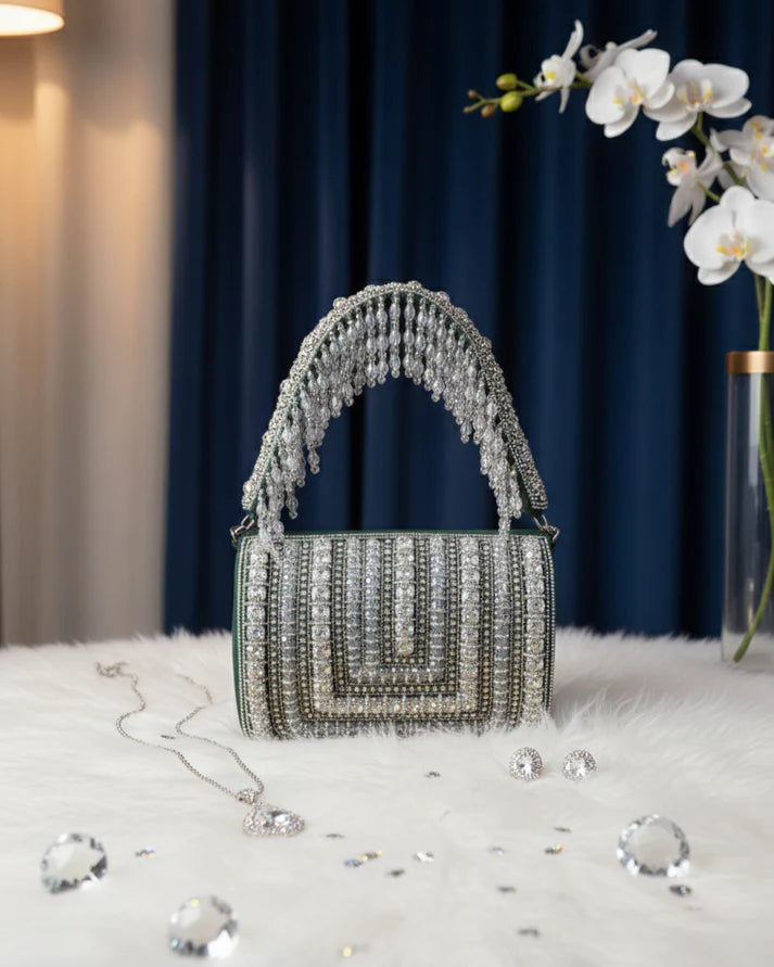 Diana Rhinestone Flap Clutch – By Reet Lifestyle