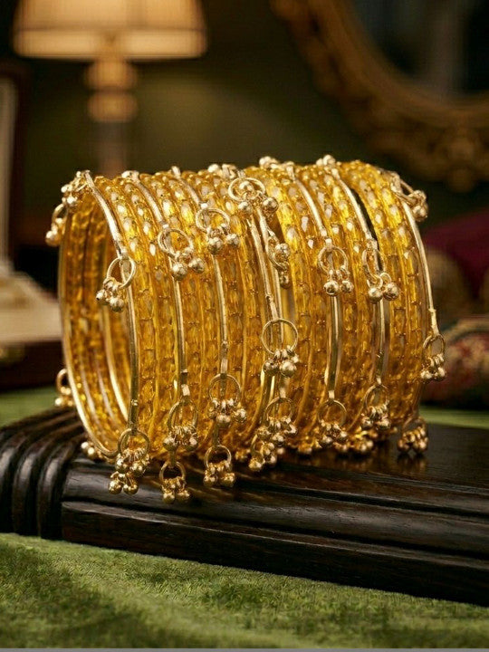 Rani Gulabo Ghungroo Bangle Set