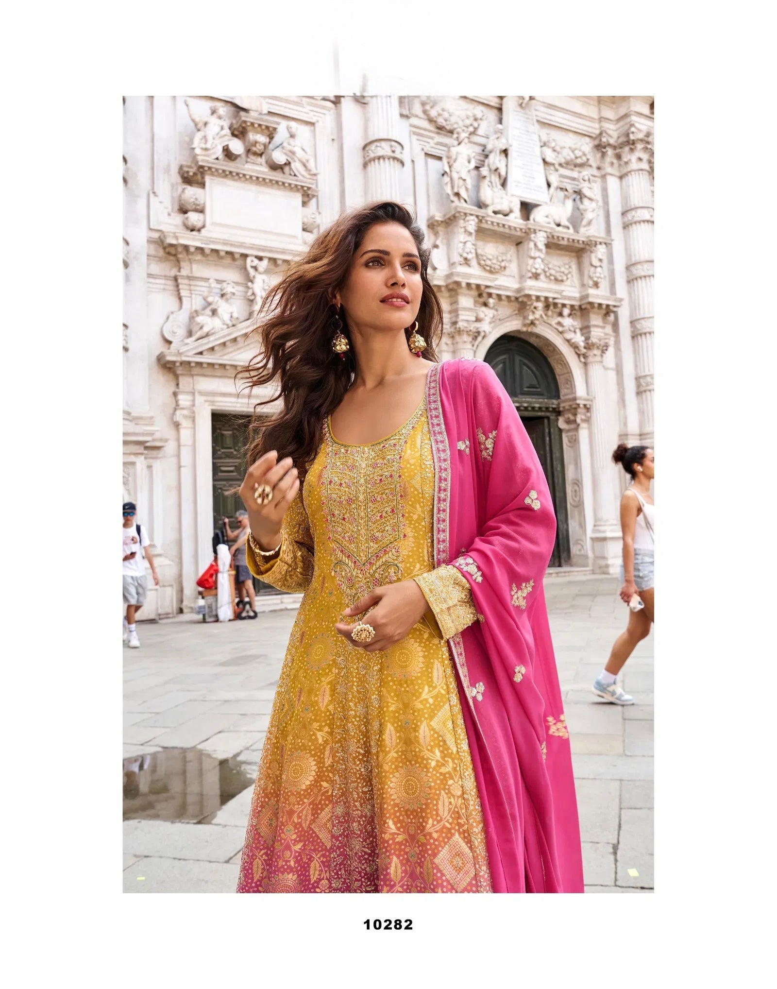 Viscose Silk With Embroidered Work Top Bottom And Dupatta