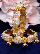 Mahal Kundan Bangle Set