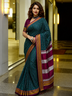 Marathmoli Parampara Traditional khun Saree