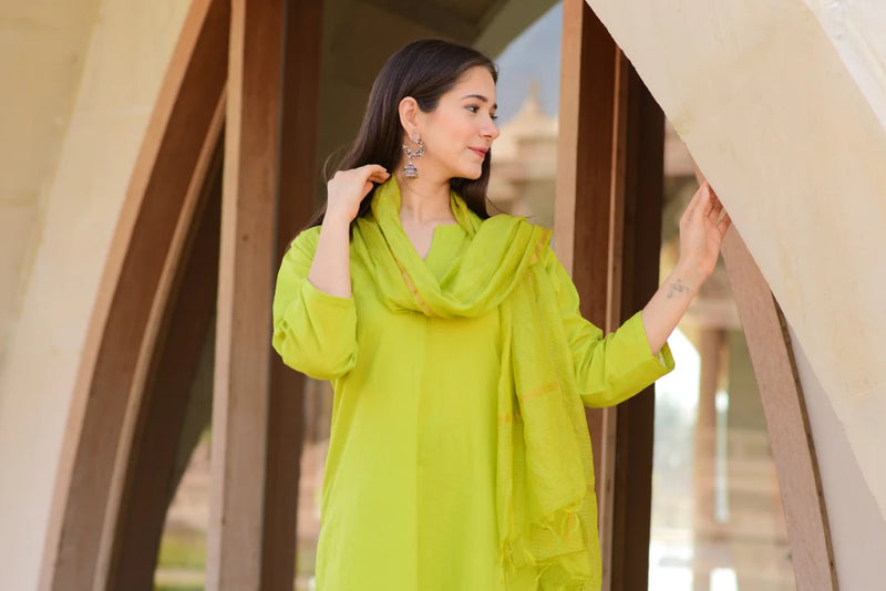 Lime Doria Suit Set