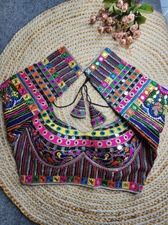 Navratri Rangrez Rasiya Mirror Work Blouse