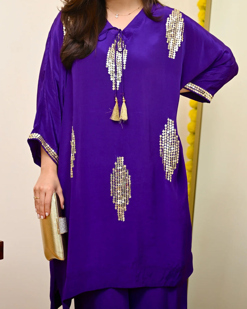 Ruhani Violet Festive Co-ord